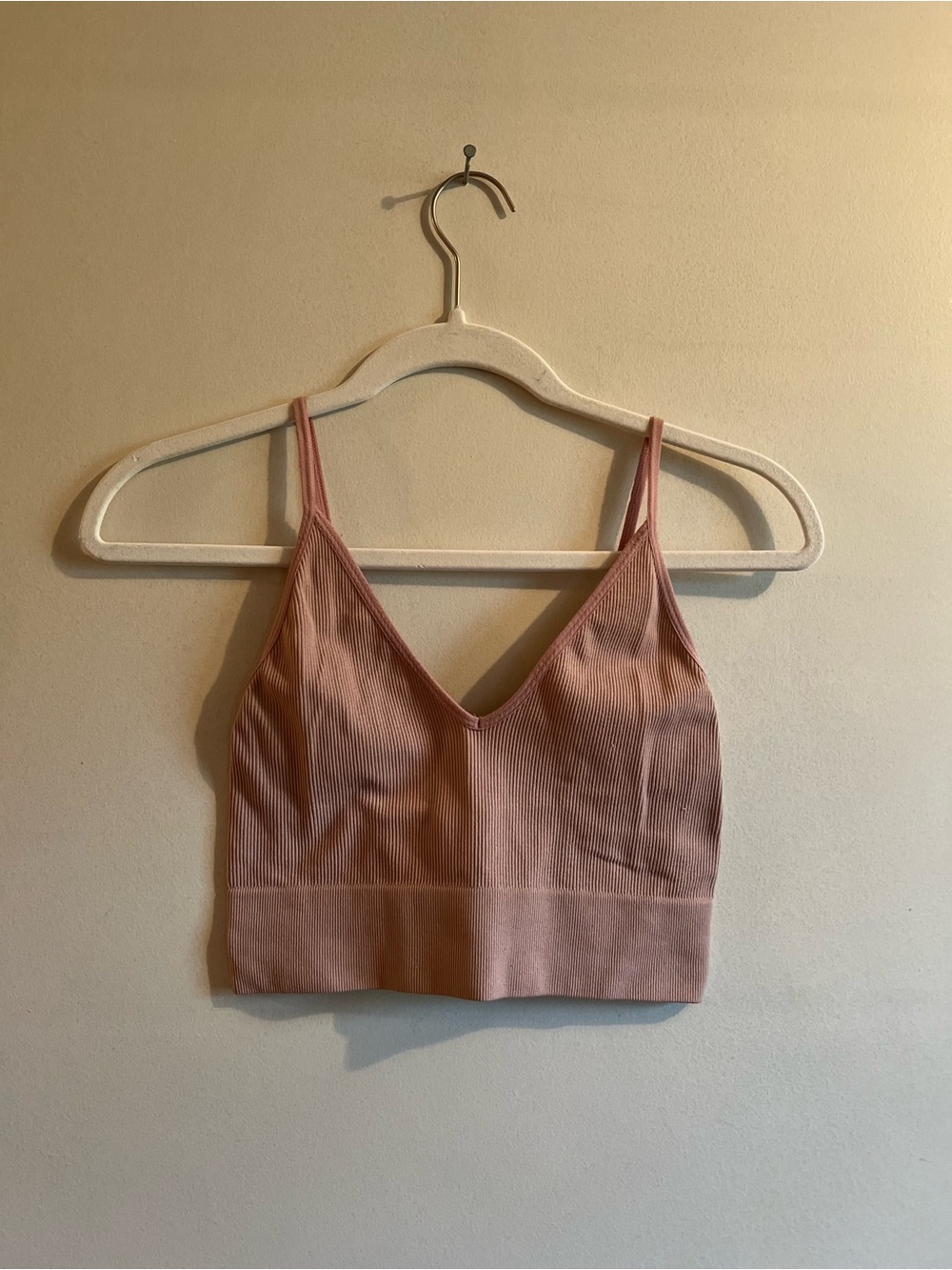 V-neck cropped cami